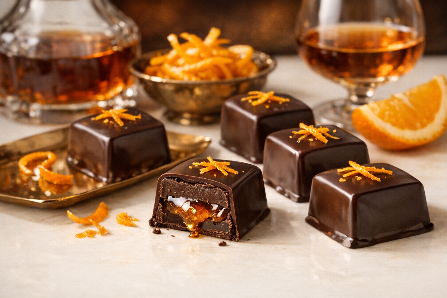 Pralinki z likierem Grand Marnier